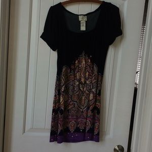 ice dress size 4 black & multicolor